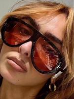 Vintage Oversized Sunglasses, Trendy Casual Stylish Glasses for Women & Men, Trendy Beach Eyewear, Fashion Accessories for Ev...