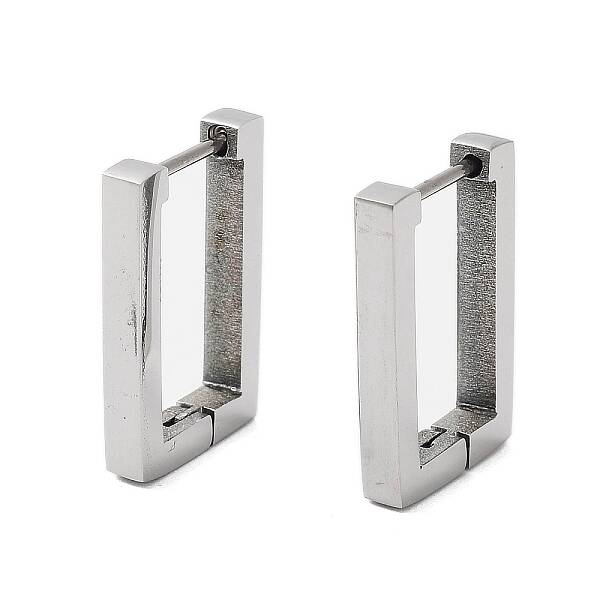 Tarnish Resistant 202 Stainless Steel Hoop Earrings