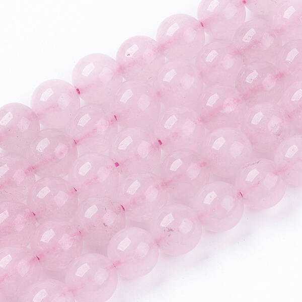 Natural White Jade Bead Strands