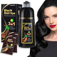 MEIDU 3 in 1 Hair Dye Shampoo - Can cover gray hairs,Ginseng Hair Mask-Nourishing Smooth Moisturizer Hydrating,Collagen Hair ...