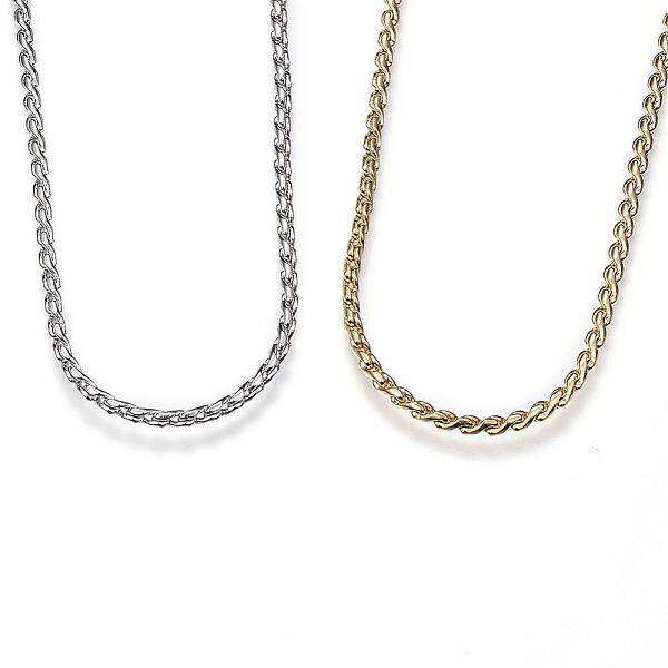 304 Stainless Steel Twisted Chain Necklaces
