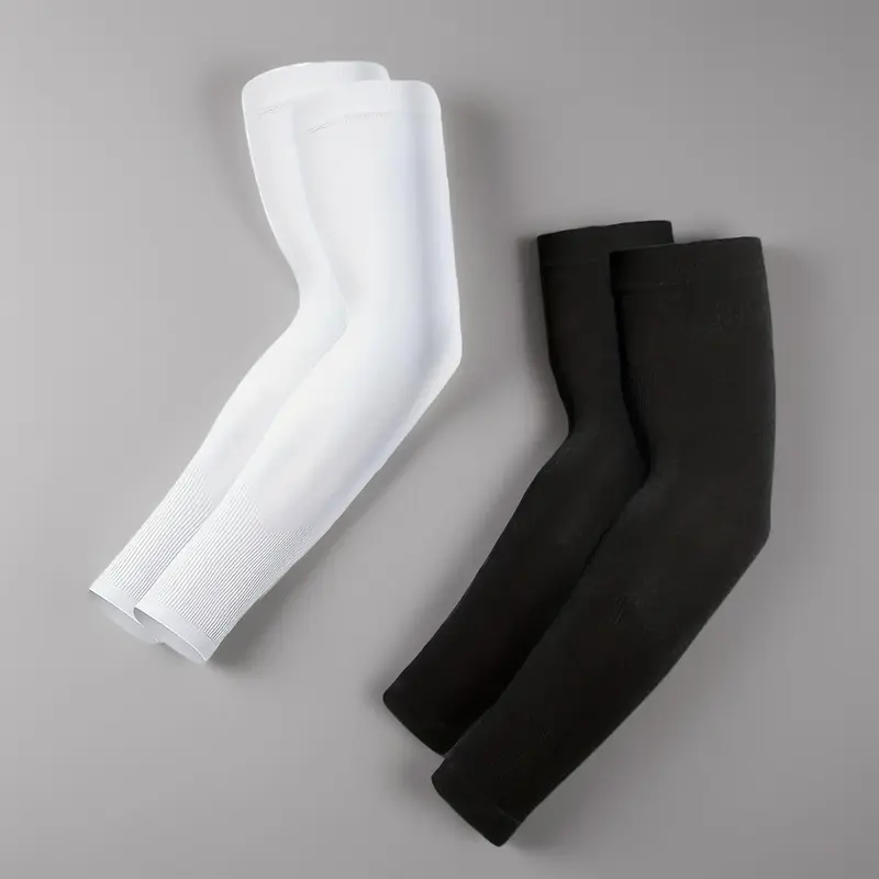UV Protection Arm Sleeves (2 Pairs), Sun Block Arm Sleeves for Women & Men, Arm Sleeves for Outdoor Sports Cycling, Fall Esse...