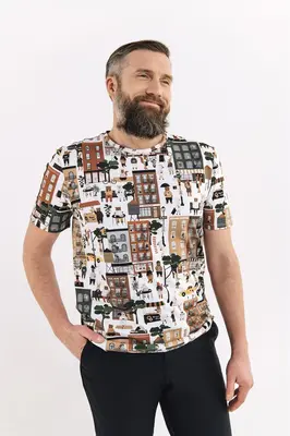 Organic cotton men's T-shirt - New York | Size: XS