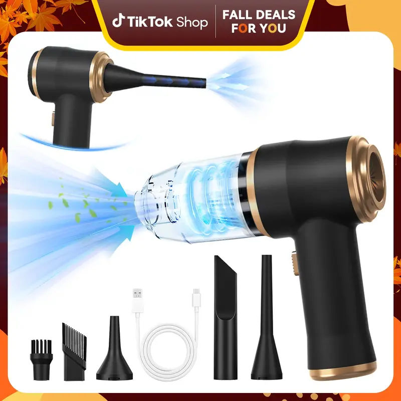 BELBUY Handheld Car Vacuum Cleaner, 1900OPa VacuumCleaner and Air Gun, 120W High-Power Wireless HandheldCar Vacuum Cleaner, e...