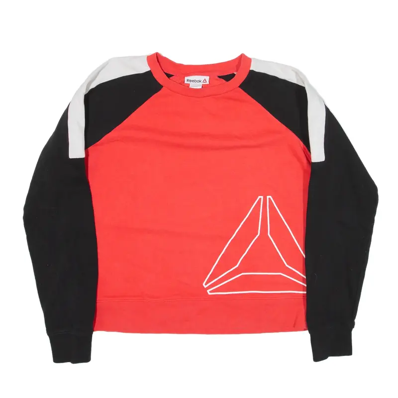 REEBOK Sweatshirt Red Womens M