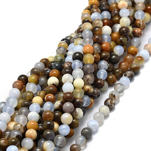 Natural Chalcedony Beads Strands