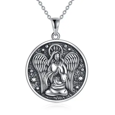 Sterling Silver Angel Pendant Necklace