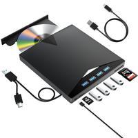 7 in 1 USB 3.0 & Type-C DVD Player, Portable CD/DVD Burner, External DVD Drive for Laptop Desktop PC, for Windows 11/10/8/7 ...