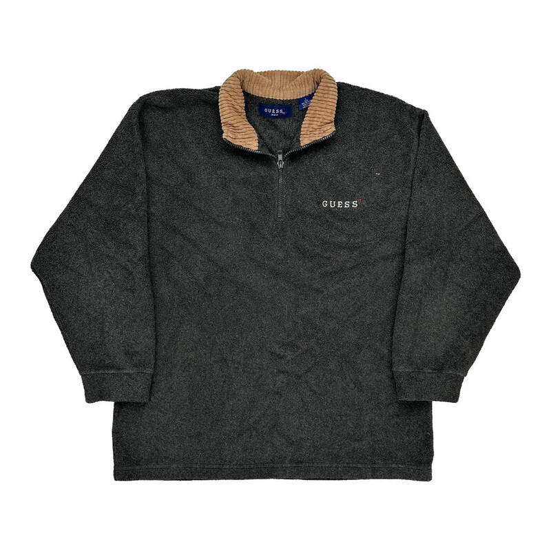 Guess Fleece - Large Grey Polyester | Size: large
