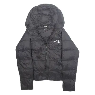 THE NORTH FACE Womens Puffer Coat Black Nylon Hooded M