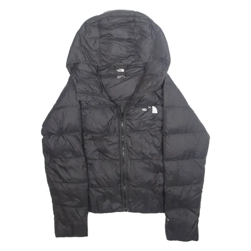 THE NORTH FACE Womens Puffer Coat Black Nylon Hooded M