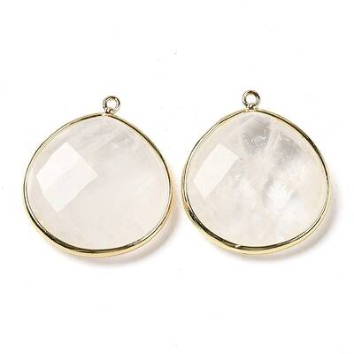 Natural Quartz Crystal Pendants