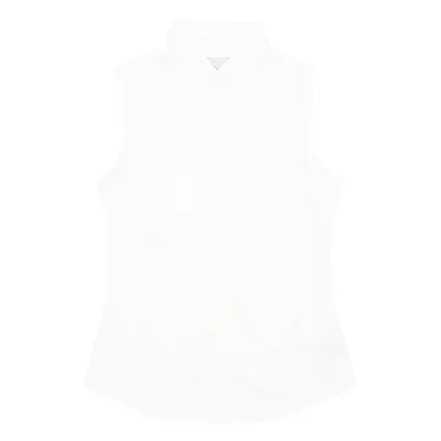 BANANA REPUBLIC Womens Plain Shirt White Sleeveless S
