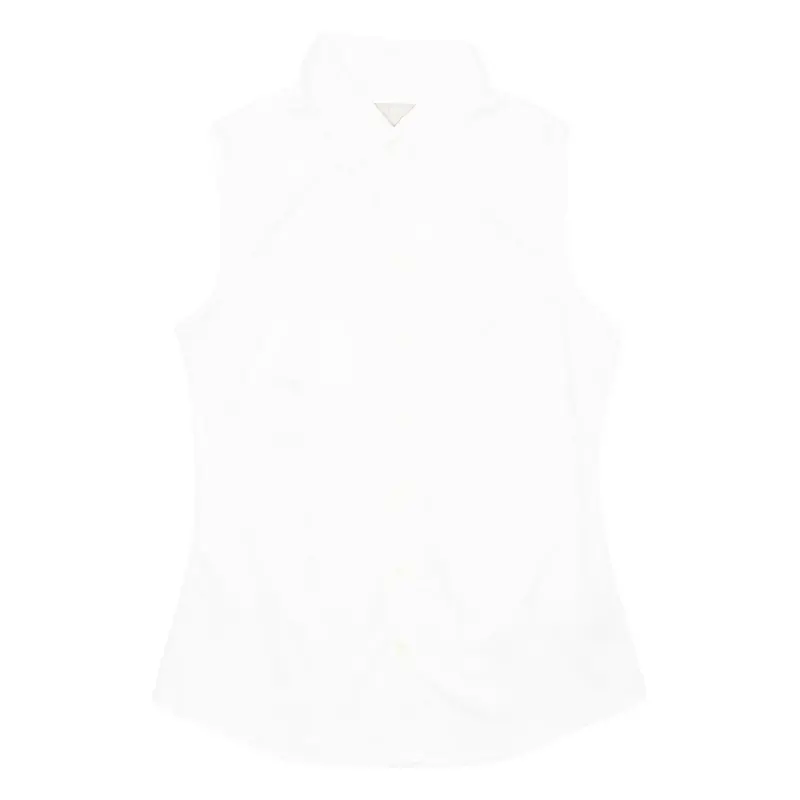 BANANA REPUBLIC Womens Plain Shirt White Sleeveless S