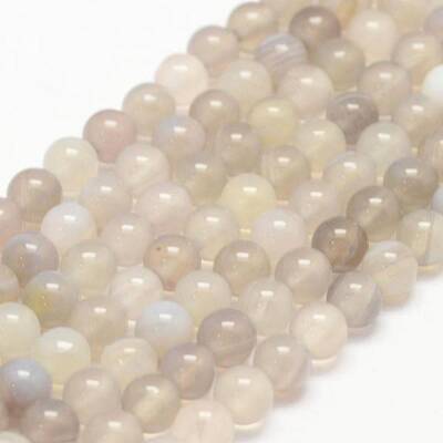 Natural Striped Agate/Banded Agate Bead Strands