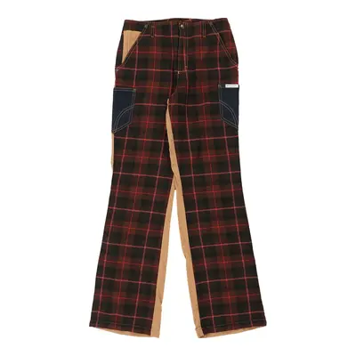 Age 12 Dolce & Gabbana Checked Cord Trousers - 26W 30L Brown Wool Blend | Size: 26