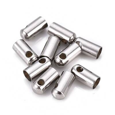 Tarnish Resistant 201 Stainless Steel Cord Ends