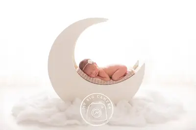 Aperturee Dreamy Moon Backlit White Cloud Newborn Backdrop For Portrait