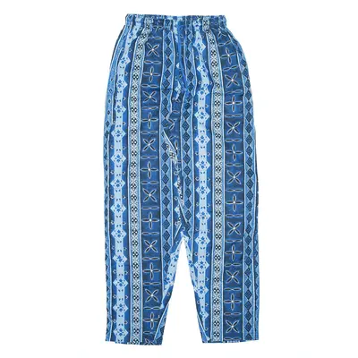 Floral Blue Regular Tapered Trousers Womens W23 L28