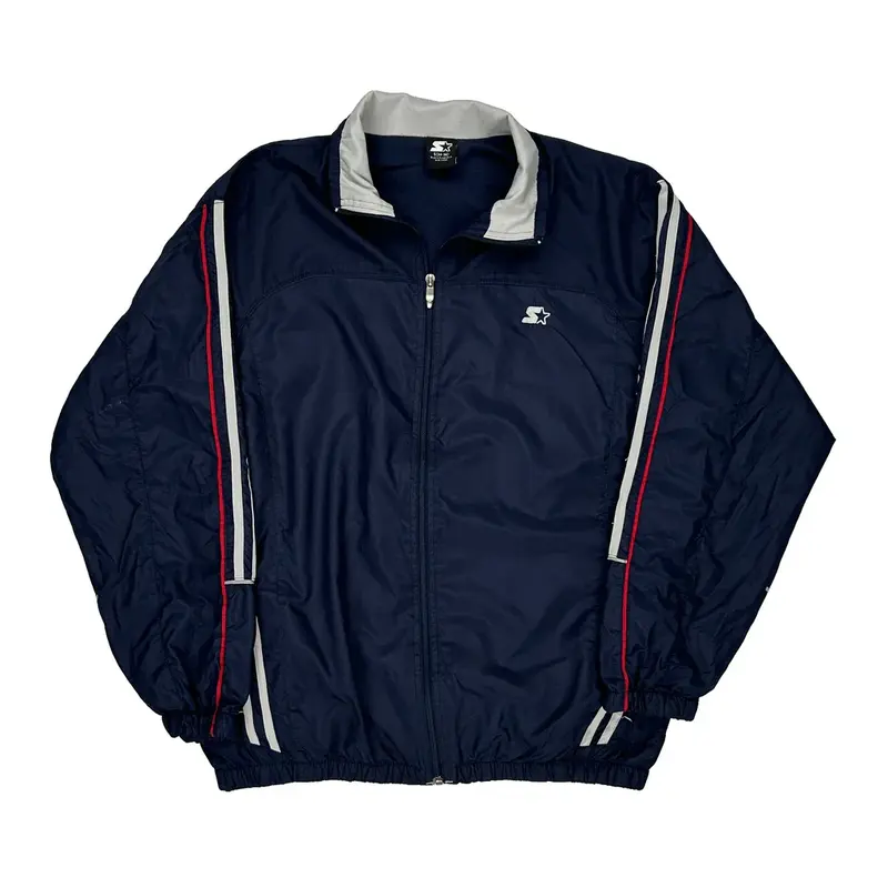 Starter Track Jacket - Small Navy Polyester