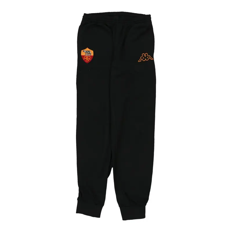 Age 11 AS Roma Kappa Football Tracksuit - XL Black Polyester