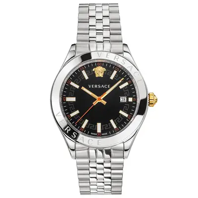 Versace VEVK00420 Hellenyium Black Dial Men's Watch