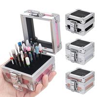 Nail Art Tool Storage Box, 1 Box 25 Holes Nail Art Tool Storage Case, Portable Nail Art Tool Organizer, Desktop Makeup Tool D...