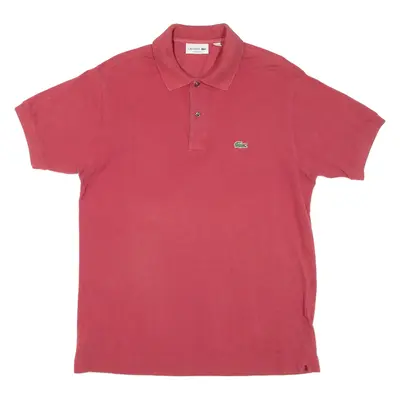 LACOSTE Mens Polo Shirt Red L