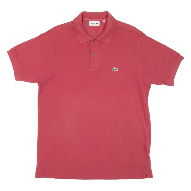 LACOSTE Mens Polo Shirt Red L