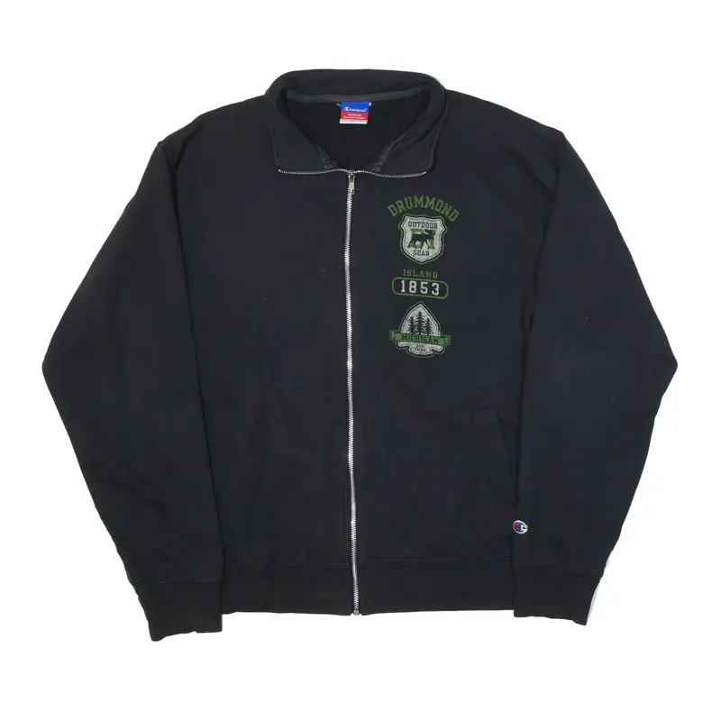 CHAMPION Drummond Outdoor Gear Track Jacket Black Mens XL