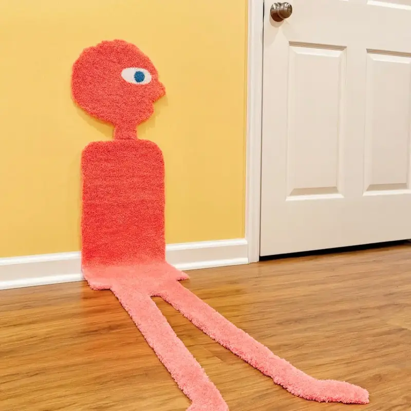 Prismo Rug - 6FT, Handmade, Room Decor, Anime, Decor,  Adventure Time,  For Him