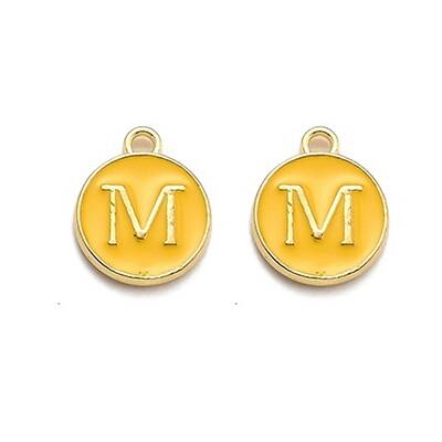 Golden Plated Alloy Enamel Charms