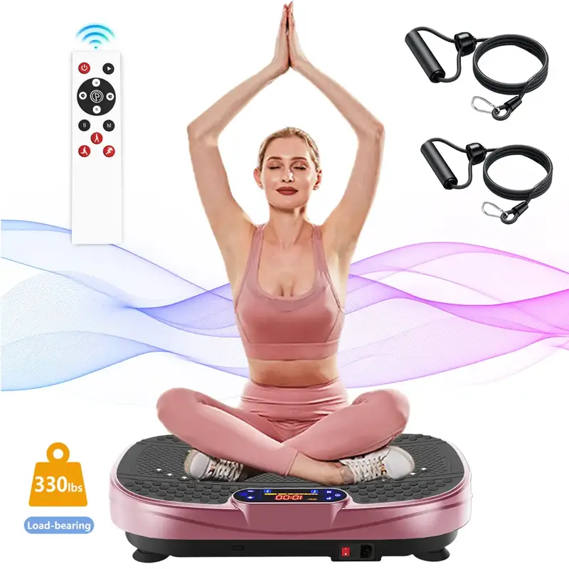 【KINMAC】330lbs Vibration Plate Machine for Exercise - Full Body Workout Vibration Trainers Fitness Platform Shaker Vibrat...