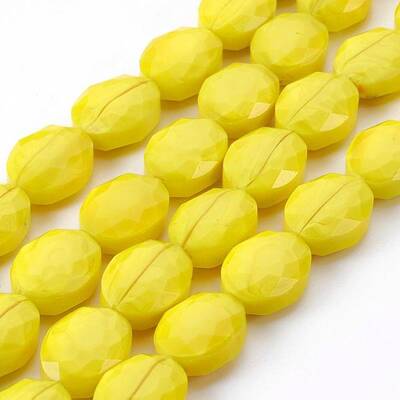 Pearl Luster Plated Glass Bead Strands