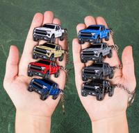 Chevy Keychain Compatible with Chevy Silverado 1500 Accessories - Toy Truck Gifts Men Key Fob Cover Chevrolet Truck 4x4 Key C...