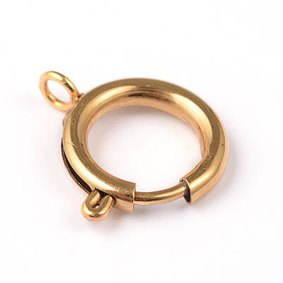 Ion Plating(IP) 304 Stainless Steel Spring Ring Clasps
