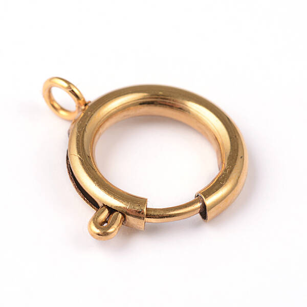 Ion Plating(IP) 304 Stainless Steel Spring Ring Clasps