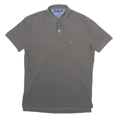 TOMMY HILFIGER Mens Polo Shirt Grey S