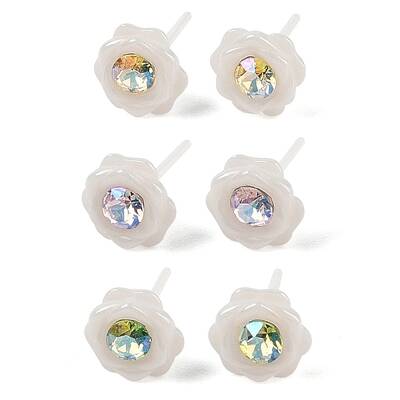 Hypoallergenic Bioceramics Zirconia Ceramic Stud Earrings