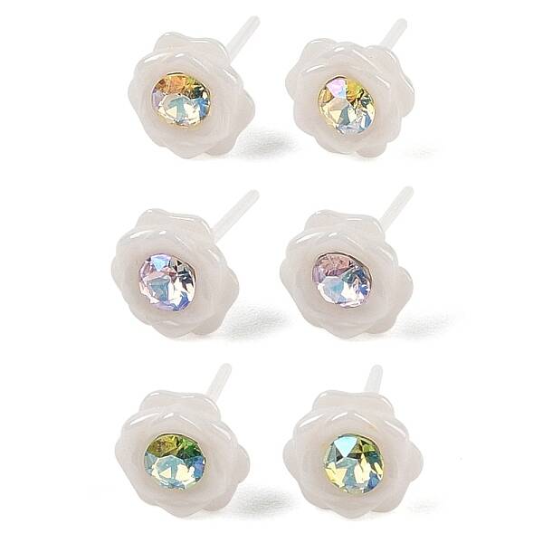 Hypoallergenic Bioceramics Zirconia Ceramic Stud Earrings