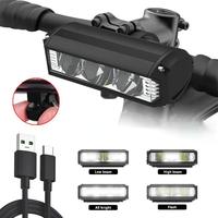 1600 Lumens Bike Lights,3 LED USB Rechargeable Bicycle Light 4 Modes,Super Bright Bike Lights for Night Riding,Bike Headlight...