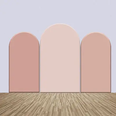 Dusty Pink Theme Solid Color Party Arch Backdrop Kit - Aperturee