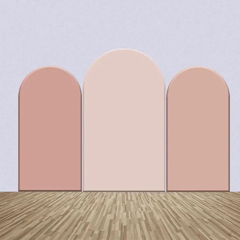 Dusty Pink Theme Solid Color Party Arch Backdrop Kit - Aperturee