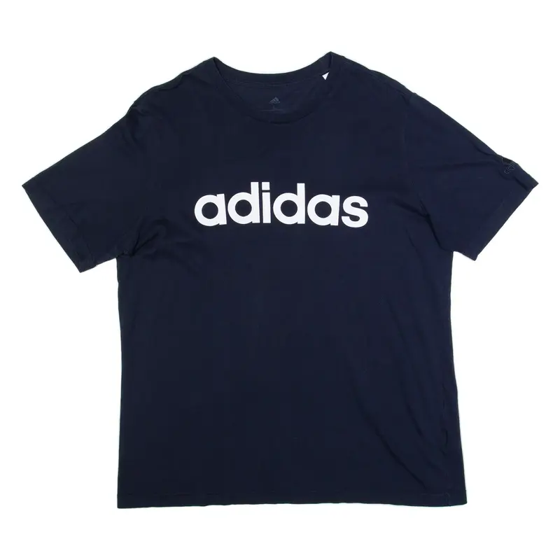 ADIDAS Mens T-Shirt Blue L