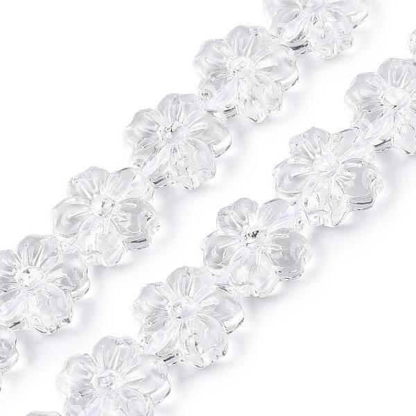 Transparent Glass Beads Strands