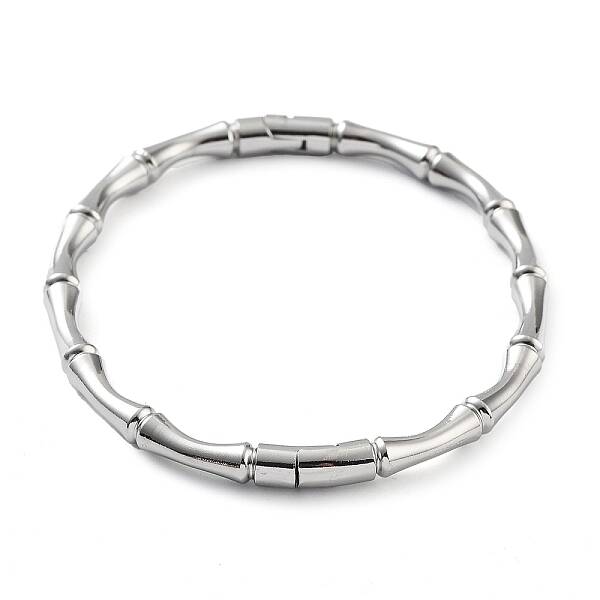 Non-Tarnish 201 Stainless Steel Hinged Bangle