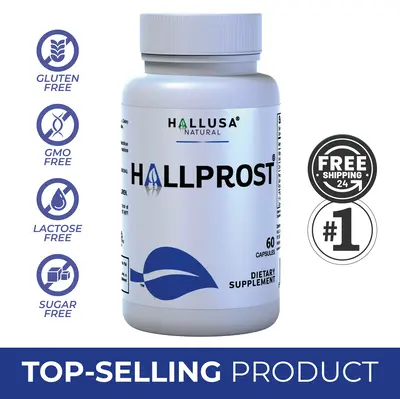 Hallprost - Prostate Dietary Supplements 60 capsules - Saw palmetto, Pygeum Africanum, Pumpkin Seed, Zinc & Vitamin E - BPH ...