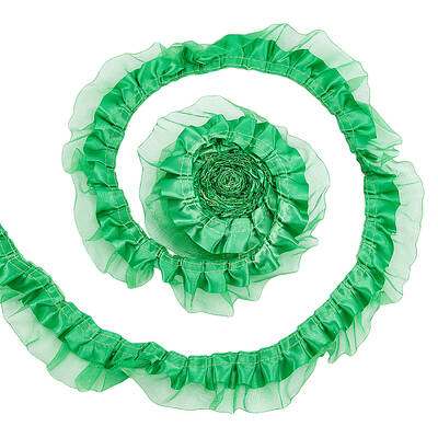 1 Bundle Double Layers Polyester Lace Trim