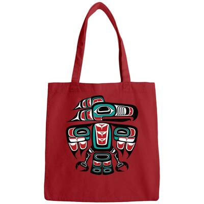 Haida Tlingit Native Raven Totem - Native Raven - Bags
