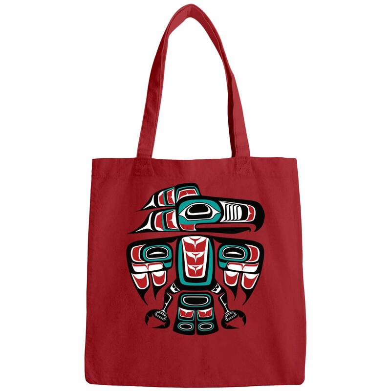 Haida Tlingit Native Raven Totem - Native Raven - Bags